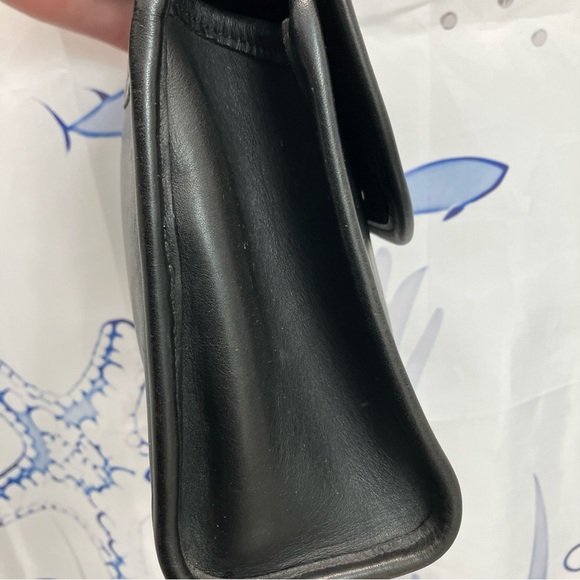 Vintage COACH REGINA Black Leather Crossbody Satchel Bag Handbag Purse 9983 - Picture 5 of 16